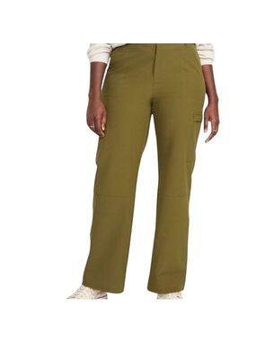 Trendsi Women's High-Waisted All-Seasons StretchTech Cargo Pant Size Large